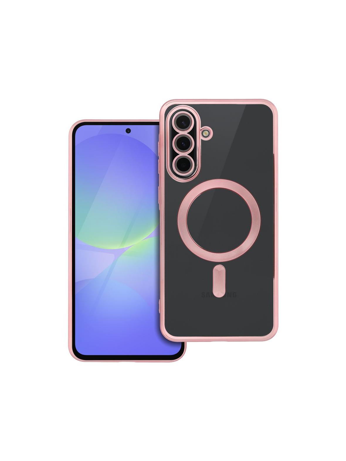 Futerał ELECTRO MAG COVER kompatybilny z MagSafe do SAMSUNG A36 złoty róż