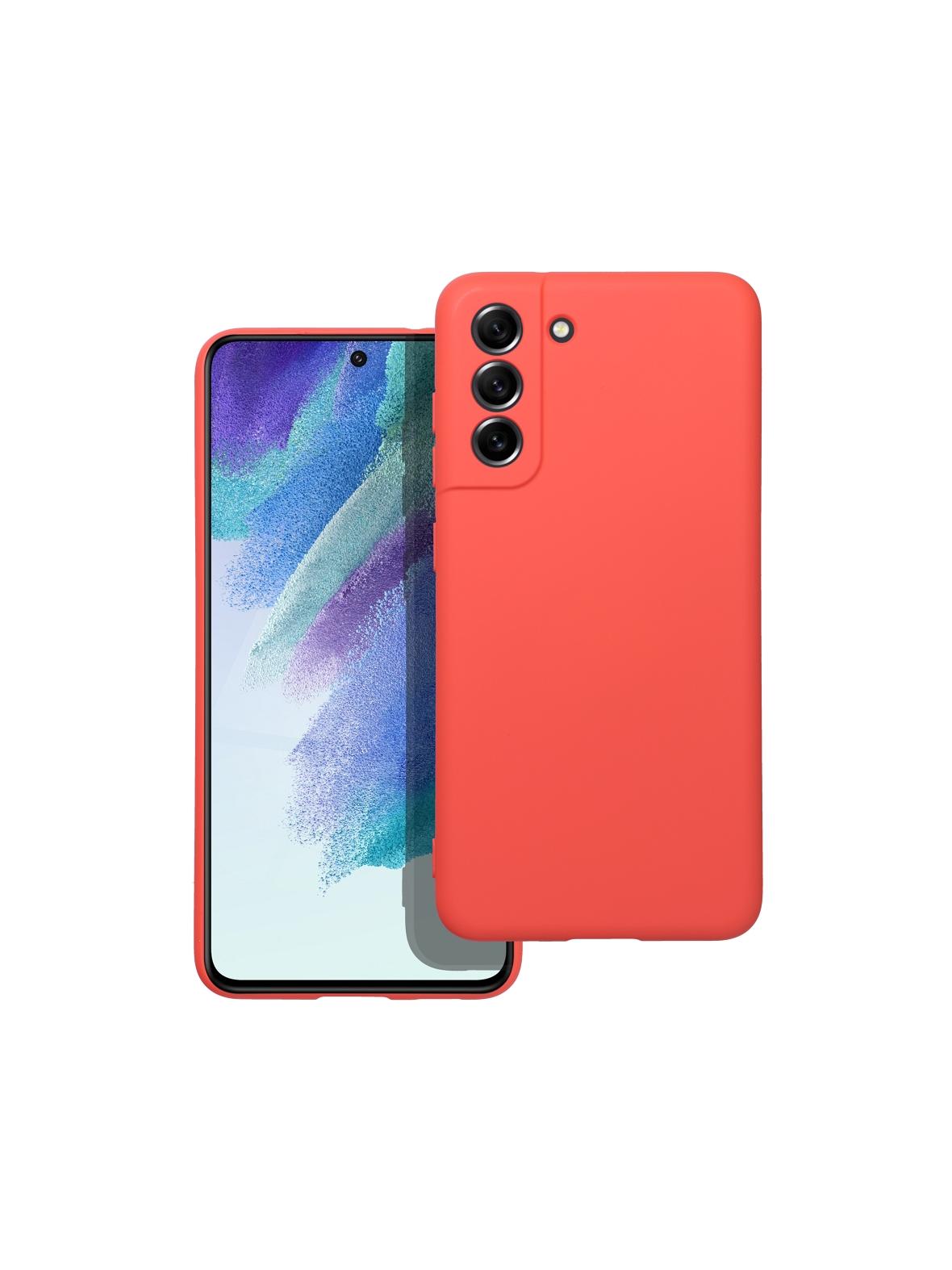 Futerał SILICONE do SAMSUNG S21 FE brzoskwiniowy