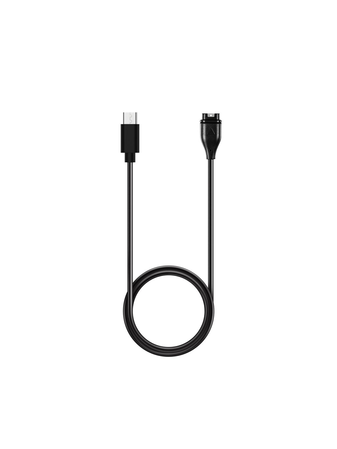 Kabel Typ C do ładowania smartwatcha GARMIN FENIX 5 / 5 Plus / 5S / 5X / 6 / 6S / 6X / 7 / VIVOACTIVE 3 itd. HD24 1 m czarny