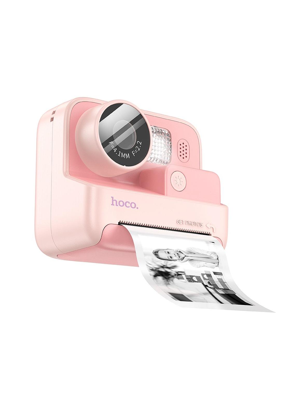 Aparat cyfrowy dla dzieci z drukarką Hoco 1MP 2,0" HD Ready DV200 różowy
