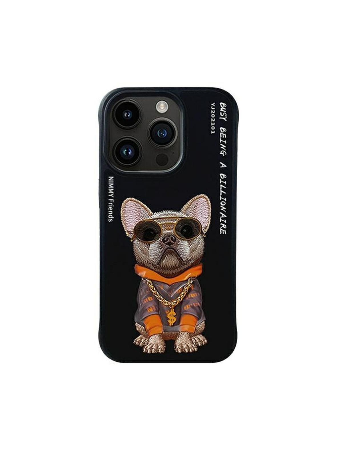 NIMMY futerał GLASSES COOL DOG do IPHONE 15 Pro Max czarny