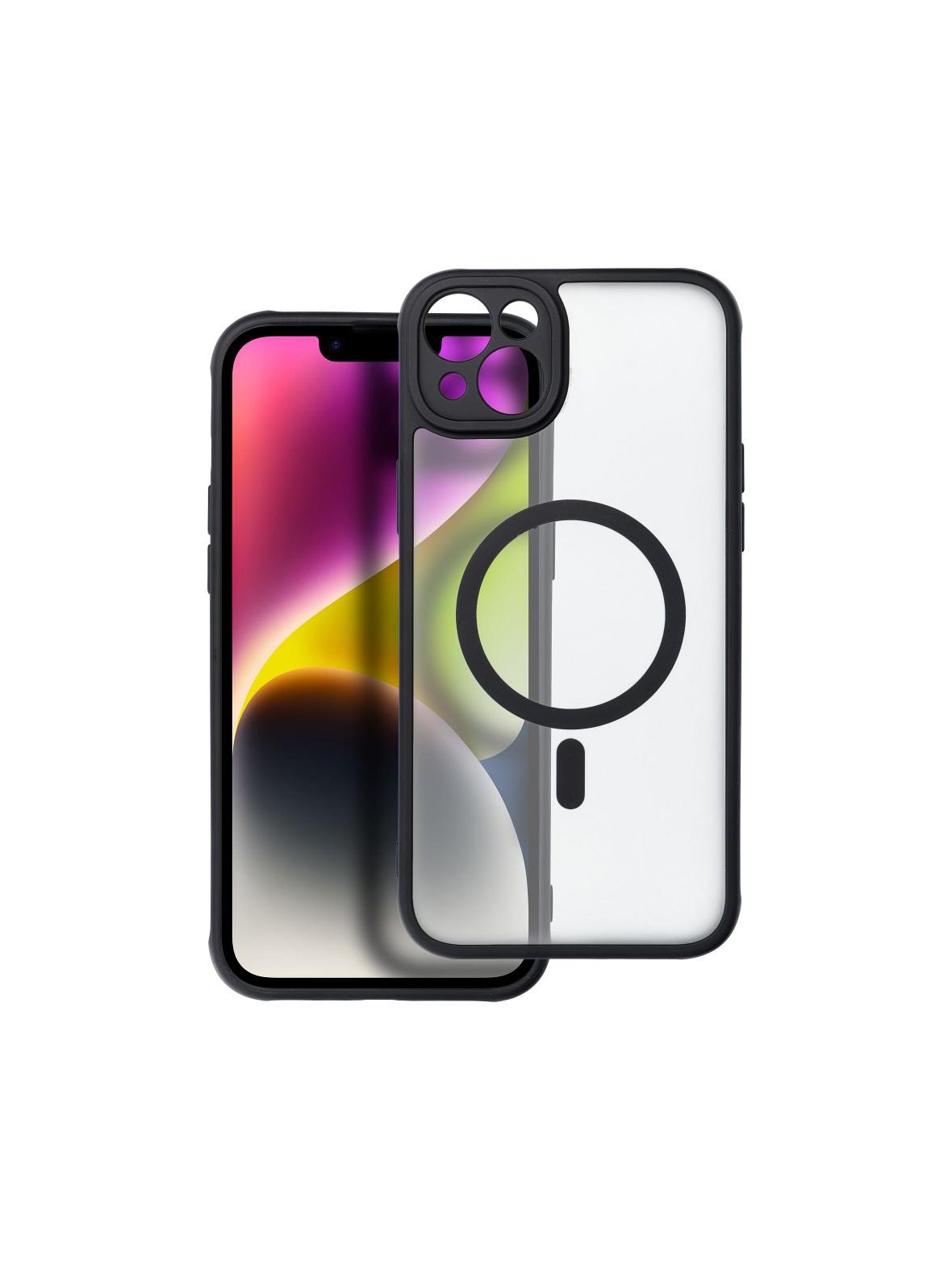 Futerał FULL MATTE MAG COVER kompatybilny z MagSafe do IPHONE 14 Plus czarny