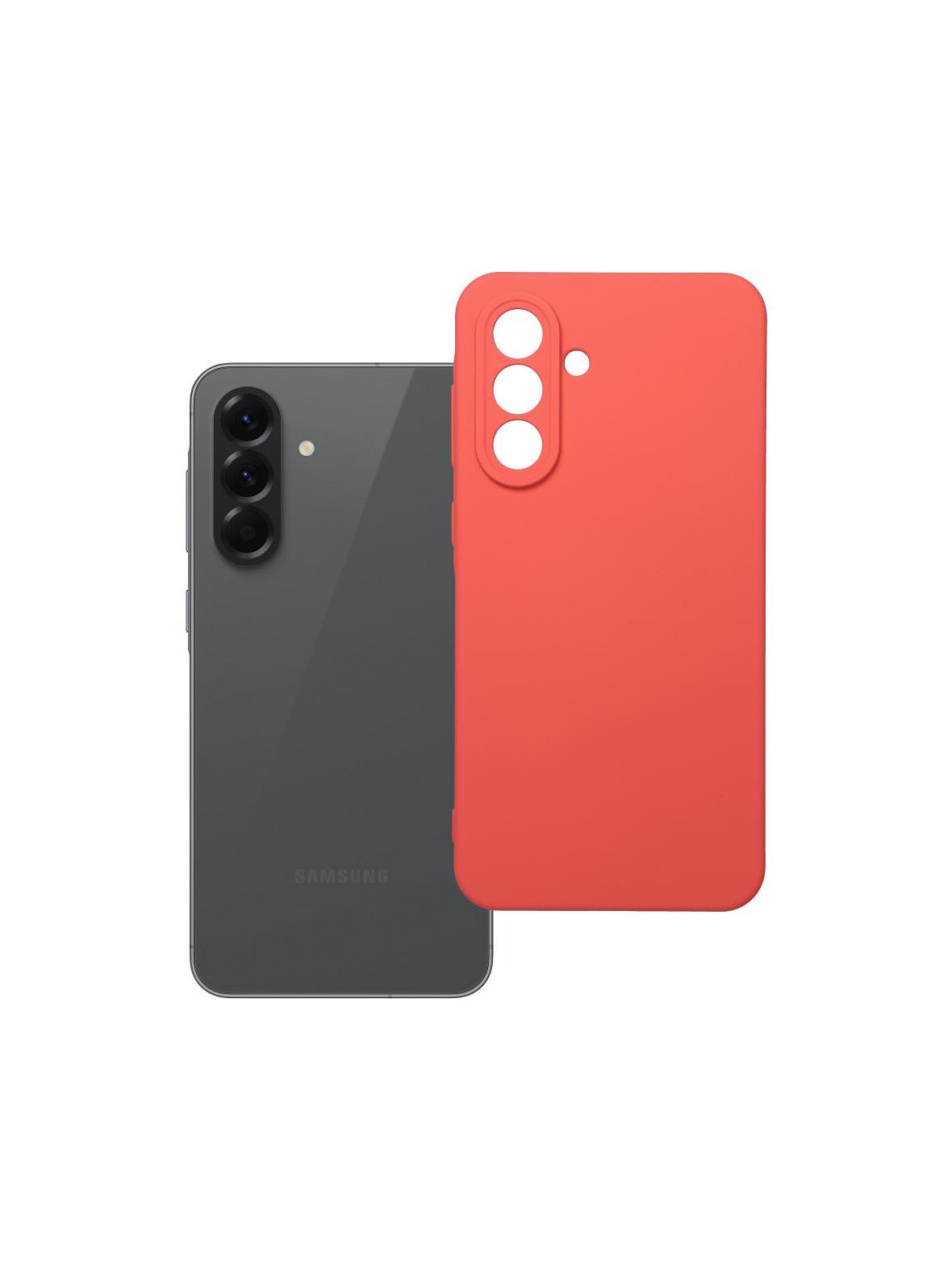 Futerał SILICONE do SAMSUNG A56 5G brzoskwiniowy