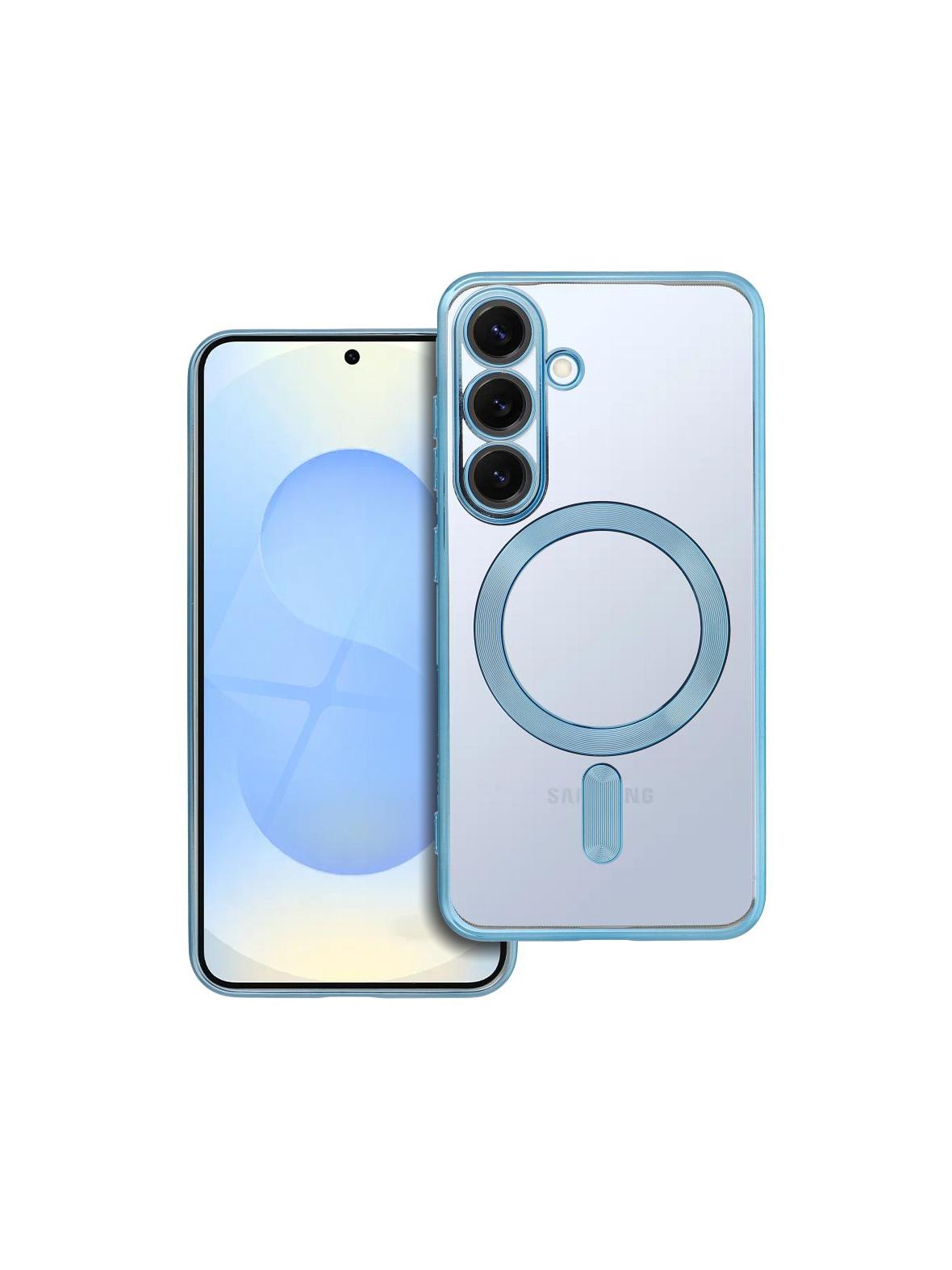 Futerał ELECTRO MAG COVER kompatybilny z MagSafe do SAMSUNG S25 niebieski