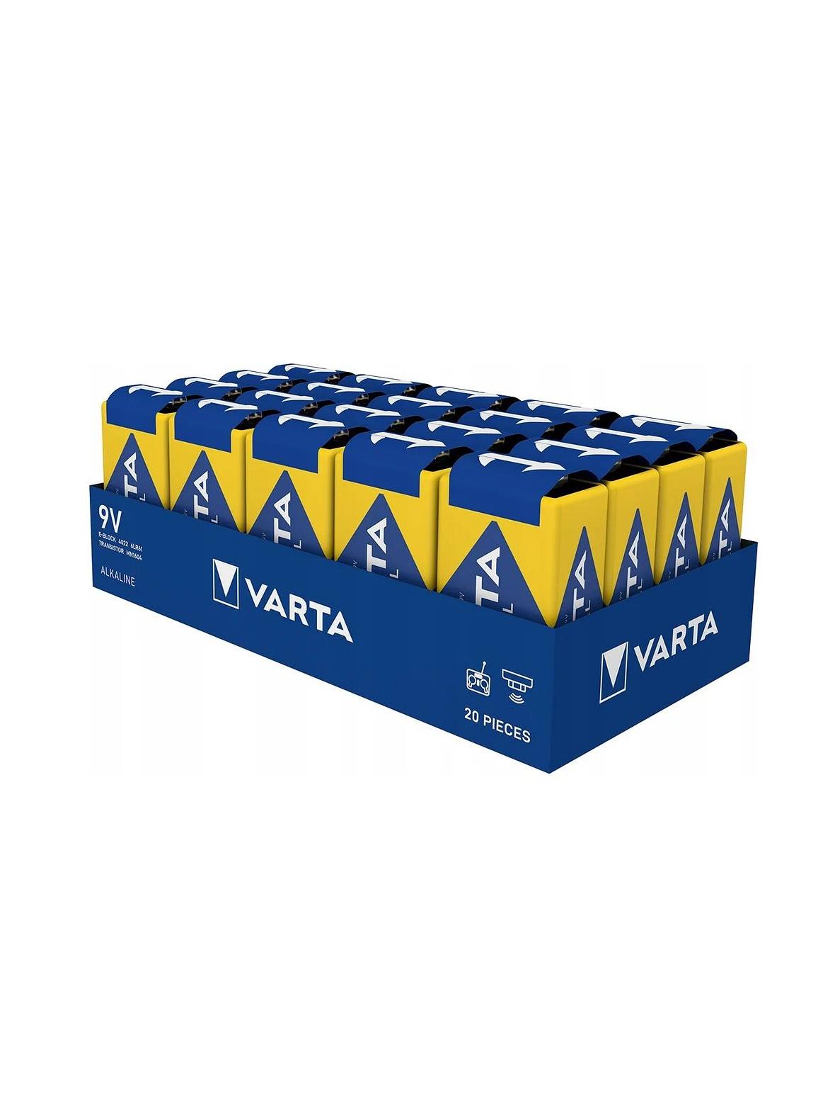 VARTA bateria alkaliczna R9 (6LR61) 9V Industrial Pro 20 szt