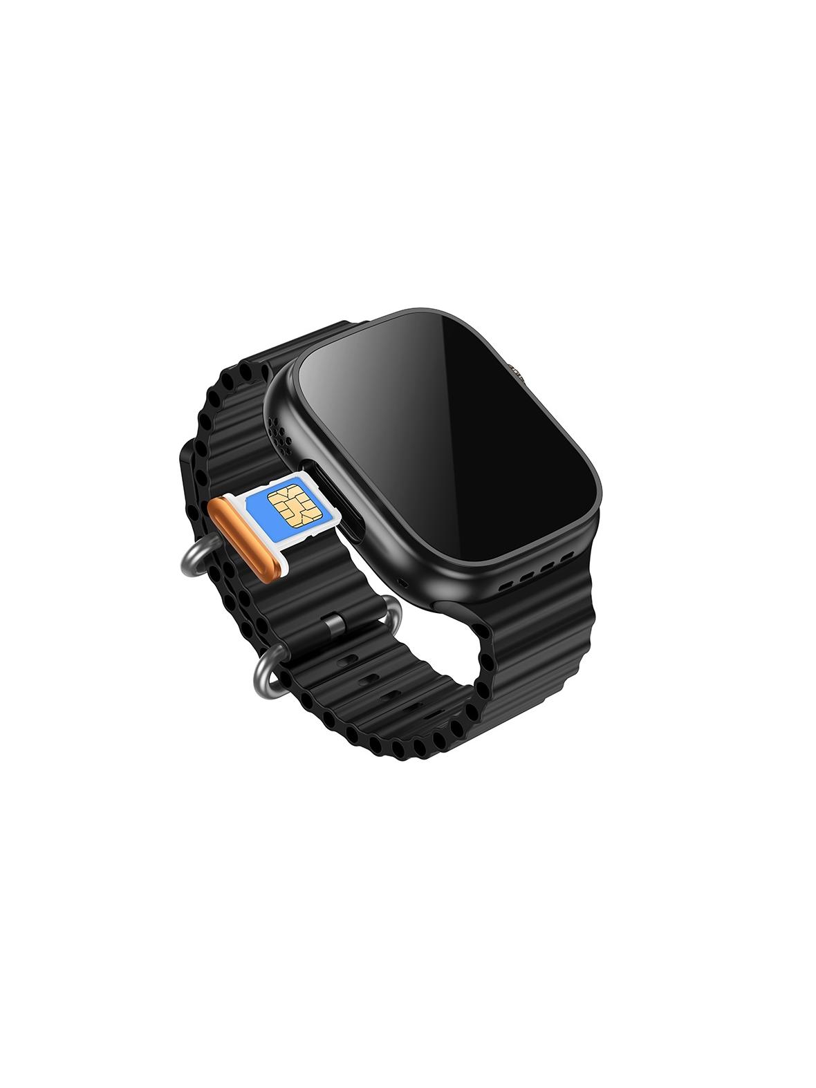 Smartwatch Hoco 1,96" TFT 4G z fukcją rozmowy DYD01 czarny