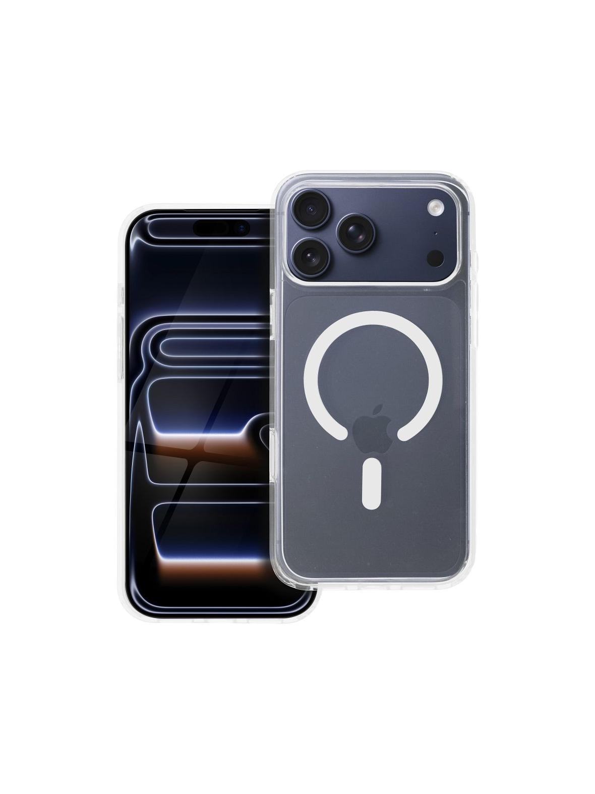 Futerał nieżółknący Clear Elite Mag Cover kompatybilny z MagSafe i Camera Control button pasuje do IPHONE 17 PRO MAX transparent