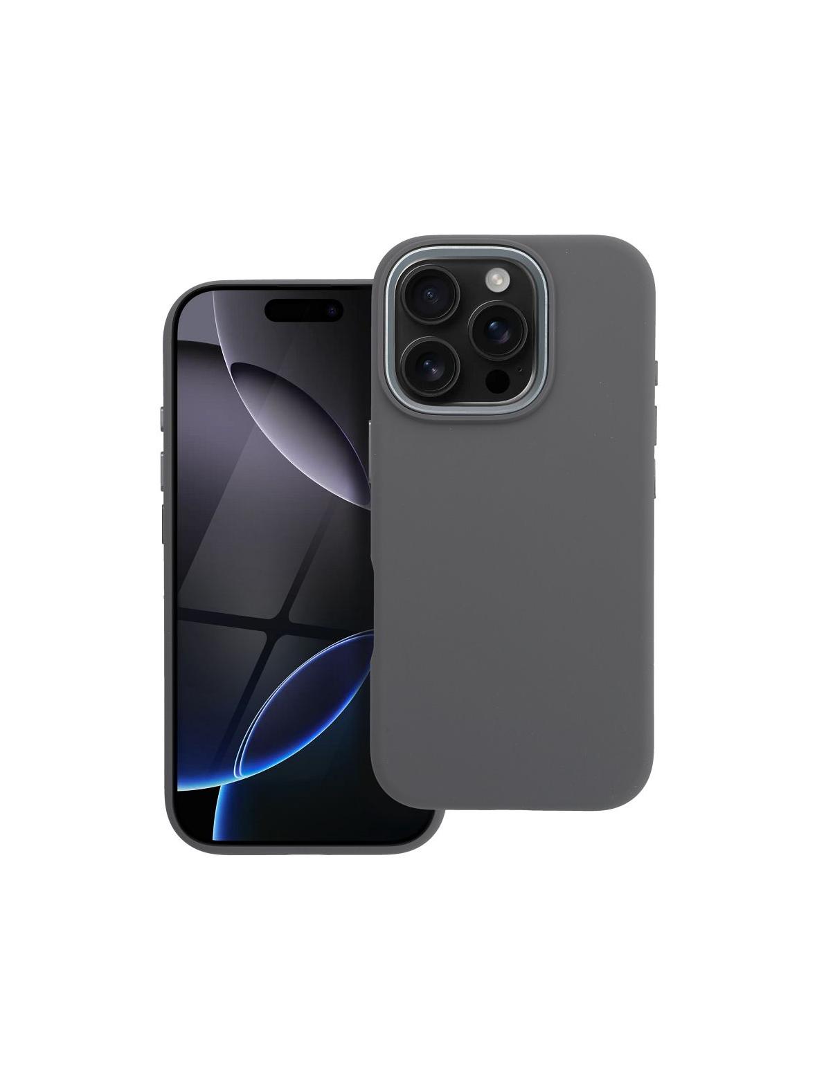 Etui na iPhone 16 PRO Forcell F-Protect Frame Premium zgodny z MagSafe szary 0INT