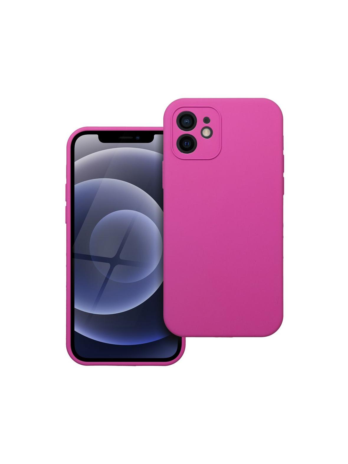 Futerał SILICONE 2mm do IPHONE 12 róż