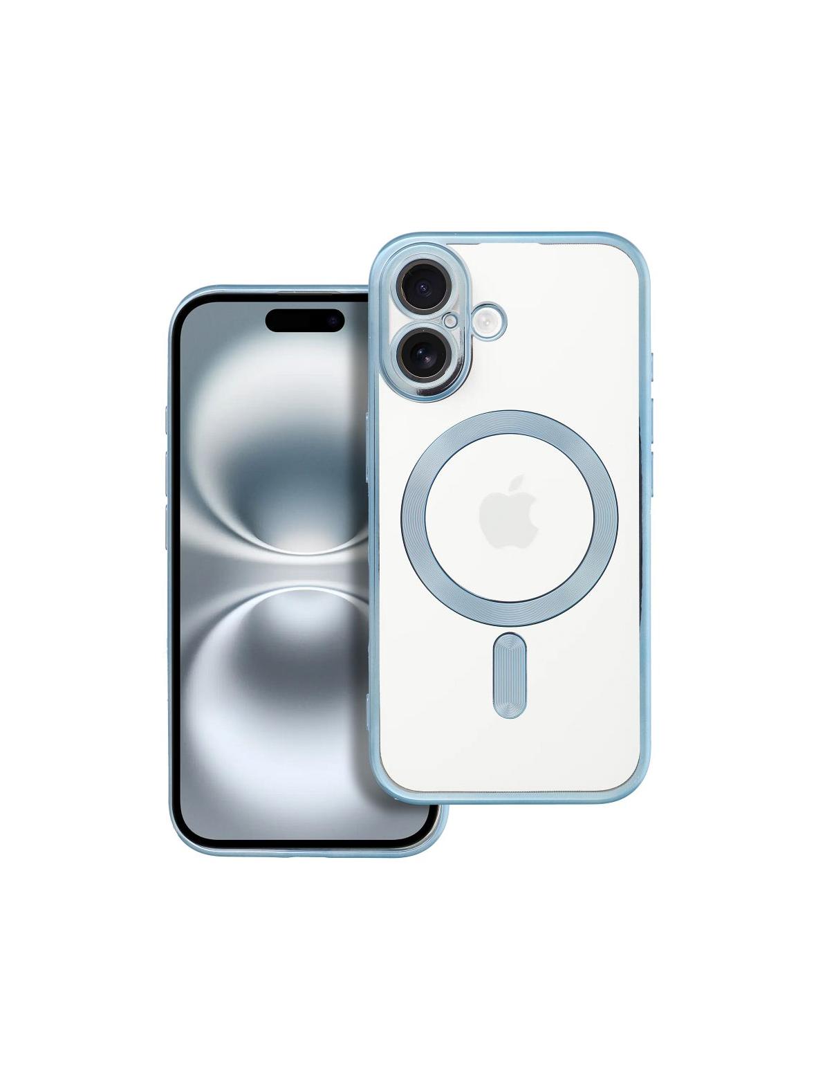 Futerał ELECTRO MAG COVER kompatybilny z MagSafe do IPHONE 16 niebieski