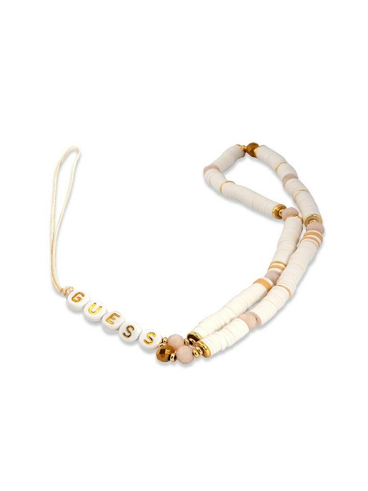 GUESS zawieszka GUSTPEARW (Heishi Beads) biała