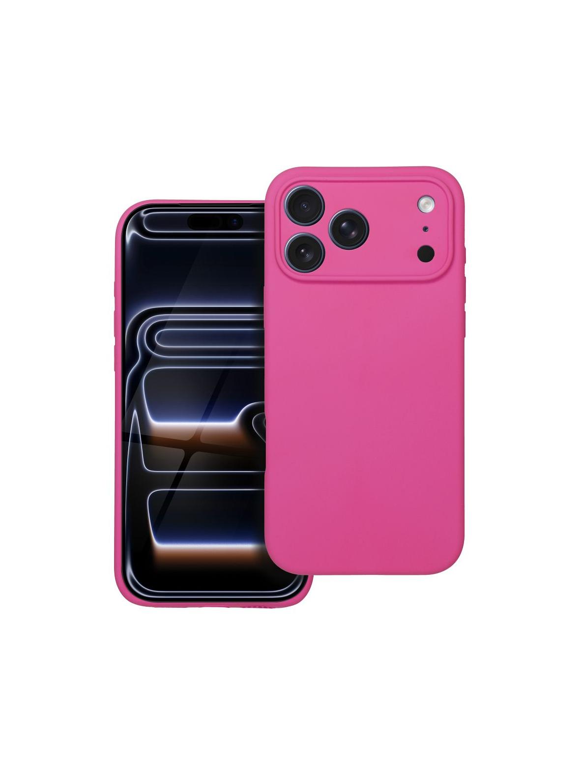 Futerał SILICONE 2mm do IPHONE 17 Pro Max róż