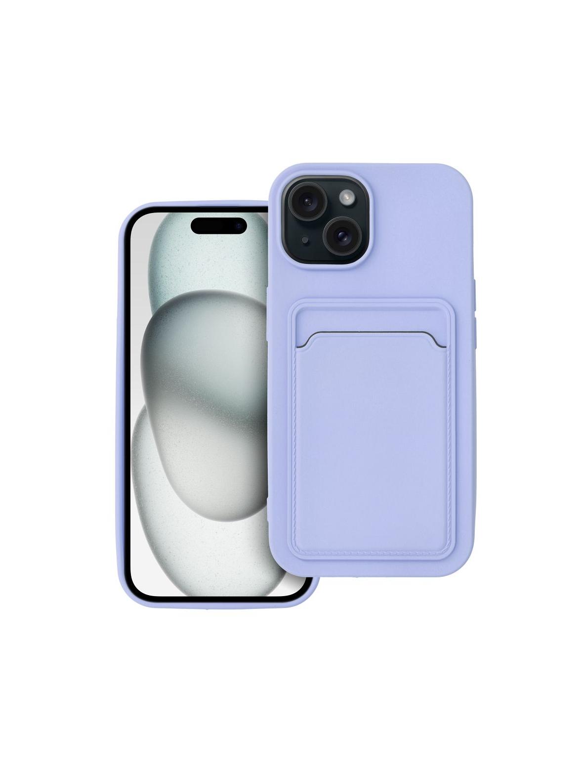 Futerał CARD CASE do IPHONE 15 fioletowy