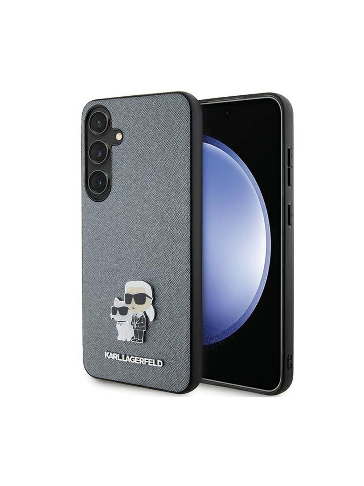 KARL LAGERFELD futerał do SAMSUNG S24 Plus KLHCS24MPSAKCMPG (SAFFIANO KC PIN) szary