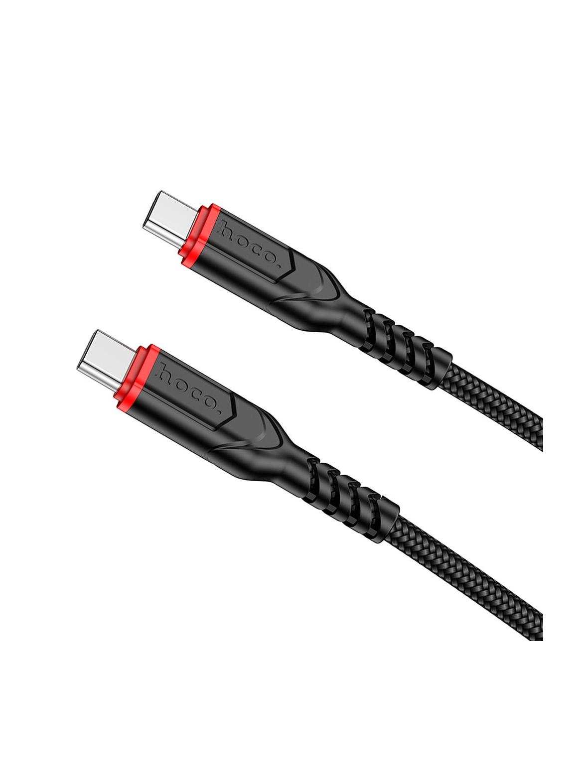 Kabel USB C do USB C Hoco PD QC 3A 60W 1 m X59 czarny