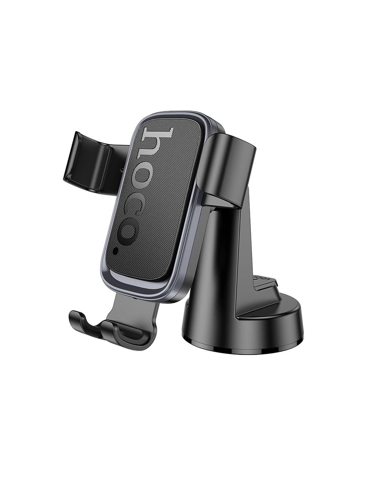 Uchwyt na telefon do samochodu grawitacyjny Hoco do deski H81 czarno szary