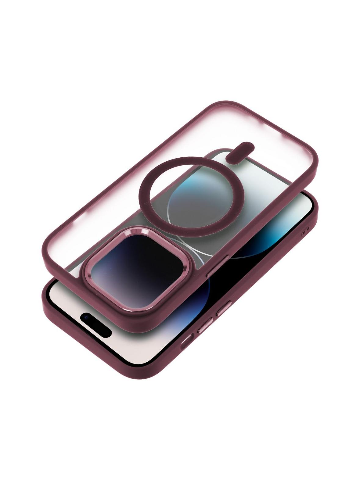 Futerał MATTE MAG COVER kompatybilny z MagSafe do IPHONE 11 czerwony