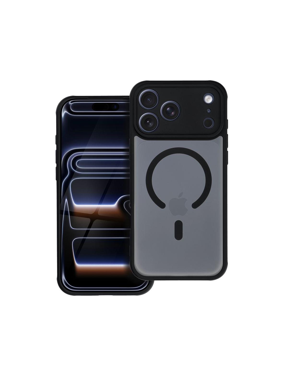 Futerał FULL MATTE MAG COVER kompatybilny z MagSafe do IPHONE 17 Pro Max czarny