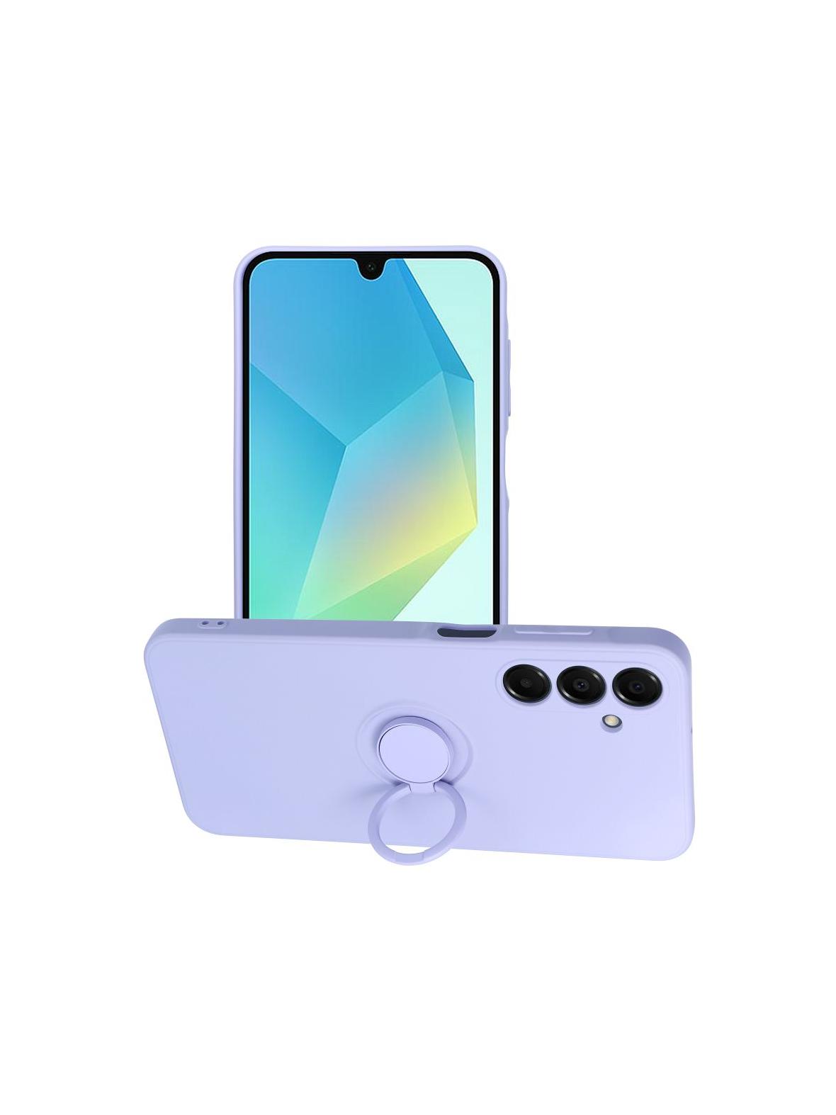 Futerał SILICONE RING do SAMSUNG A16 5G / A16 4G fioletowy