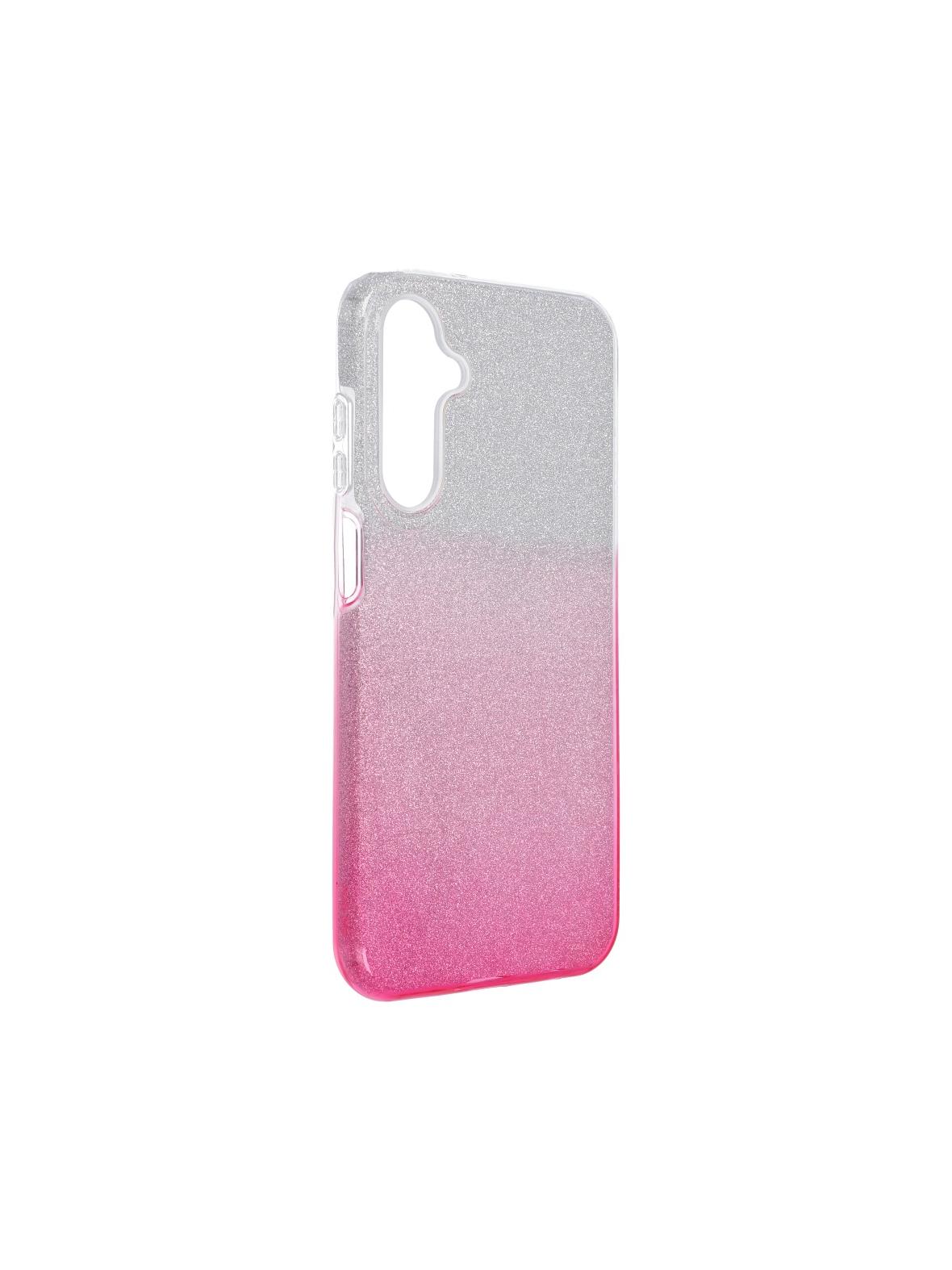 Futerał SHINING do SAMSUNG A25 5G transparentny różowy