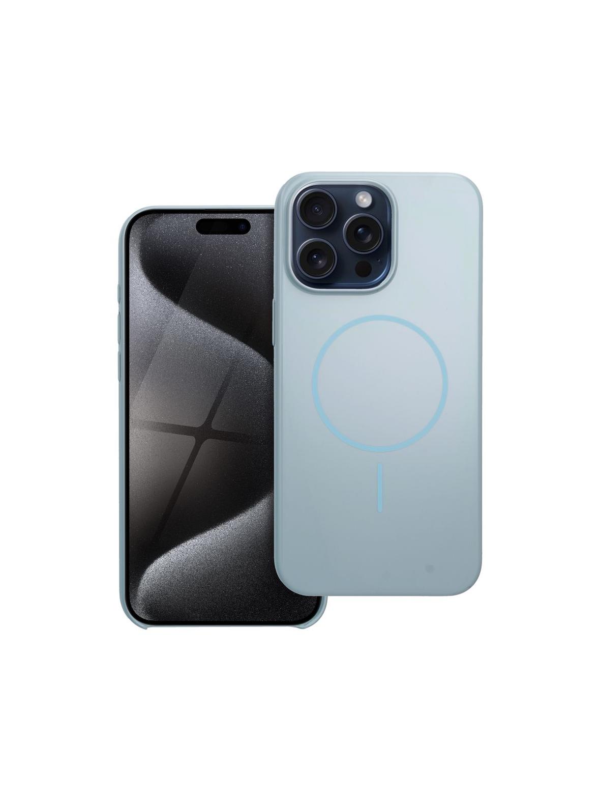 Glossy Mag Cover kompatybilny z MagSafe pasuje do IPHONE 15 PRO MAX miętowy