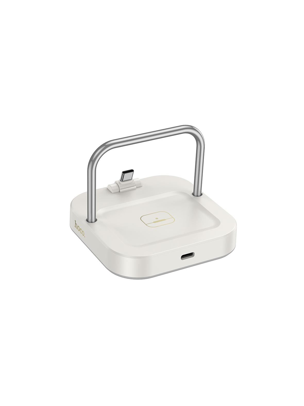 Ładowarka biurkowa Hoco 2w1 USB C PD QC 3A 30W + ładowanie bezprzewodowe 5W CQ16B biała