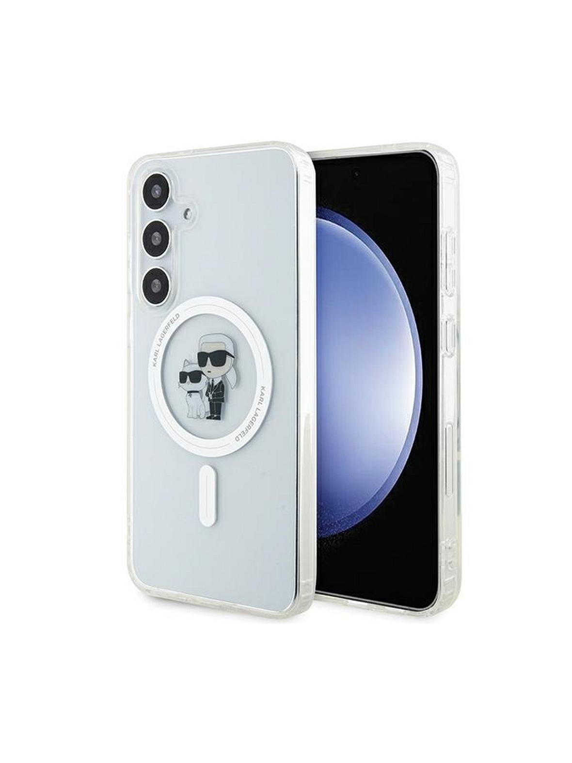 KARL LAGERFELD futerał do SAMSUNG S24 Plus KLHMS24MHGKCNOT (MAGSAFE IML KC) transparentny