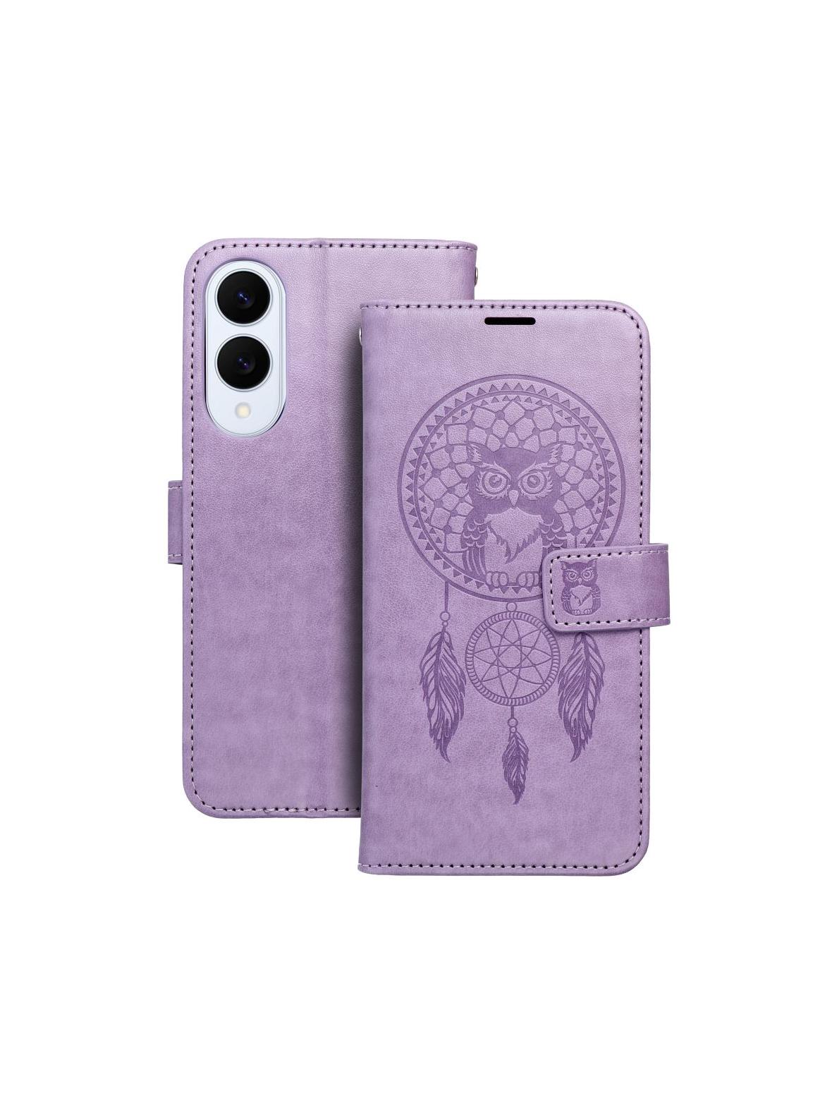 Kabura MEZZO Book do SAMSUNG S25 Edge łapacz snów fioletowy