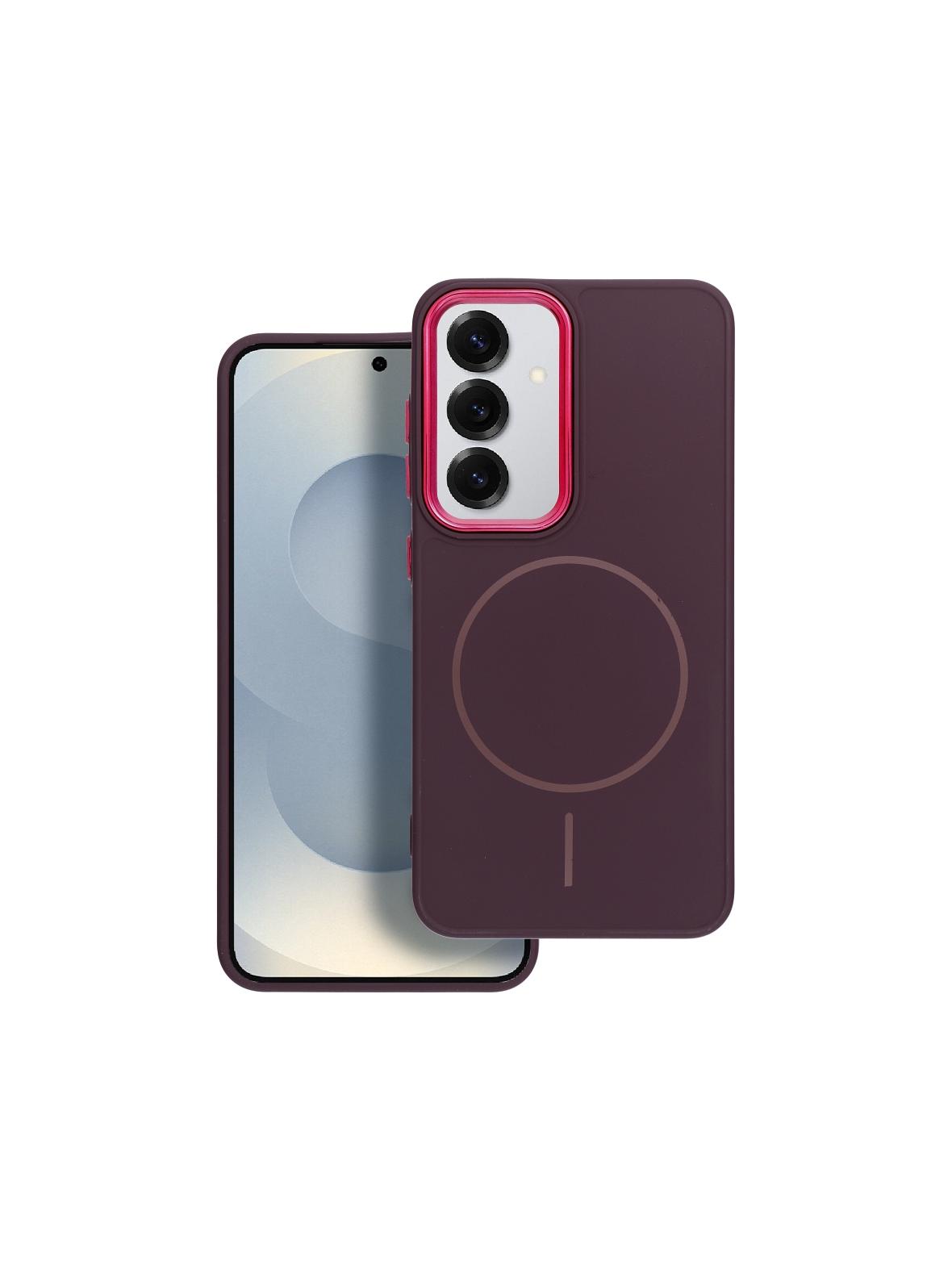 Futerał FRAME MAG COVER kompatybilny z MagSafe do SAMSUNG S26 Plus fioletowy