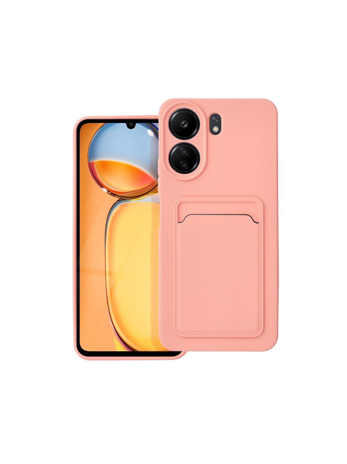 Futerał CARD CASE do XIAOMI Redmi 13C / POCO C65 różowy