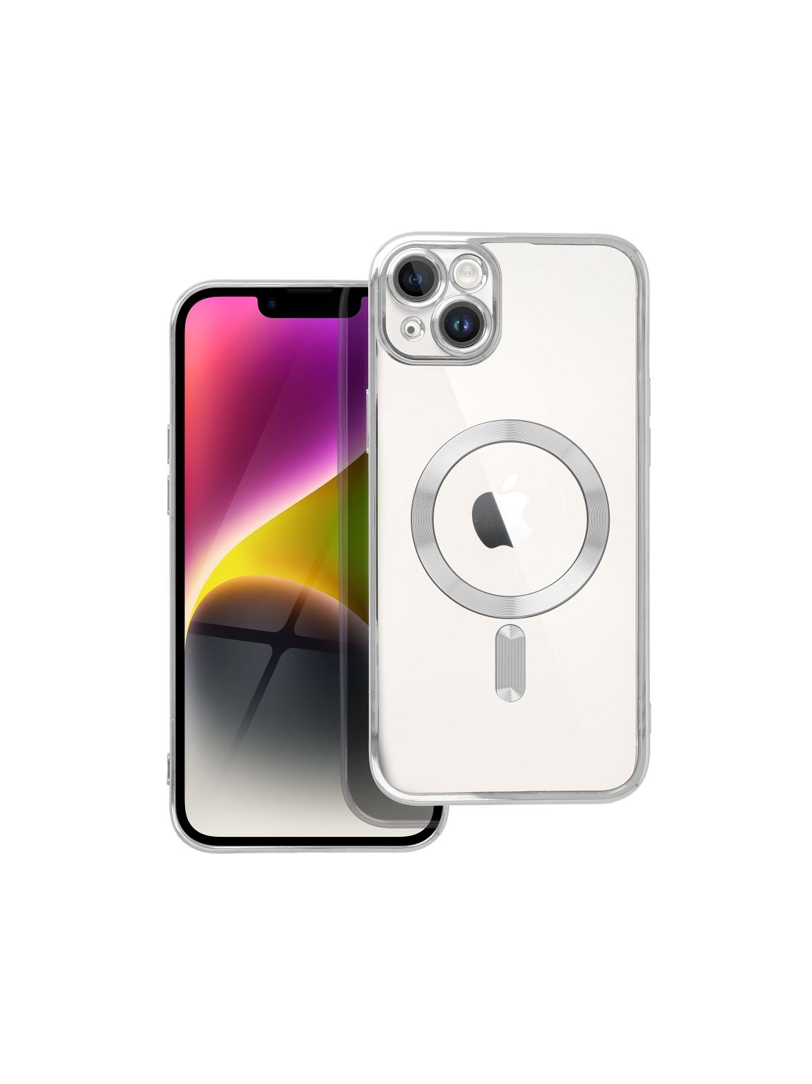 Futerał ELECTRO MAG COVER kompatybilny z MagSafe do IPHONE 14 Plus srebrny