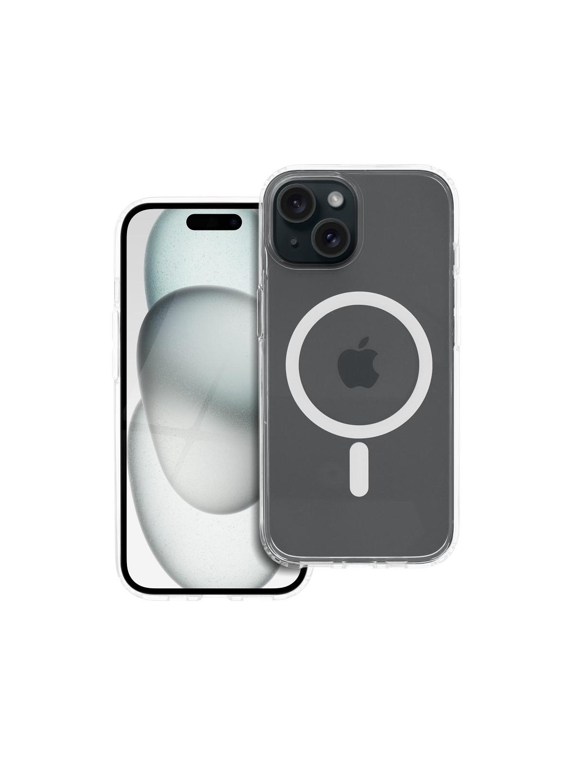 Etui na iPhone 15 Forcell F-Protect Clear Hybrid Premium zgodny z MagSafe transparentne 0INT