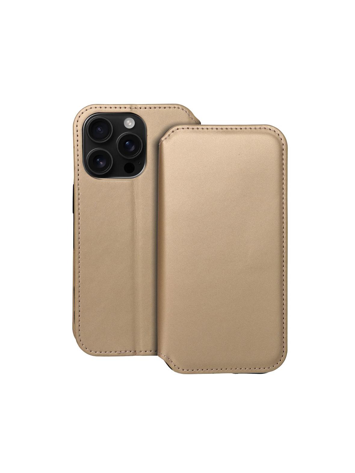 Kabura DUAL POCKET Book do IPHONE 16 Pro złoty