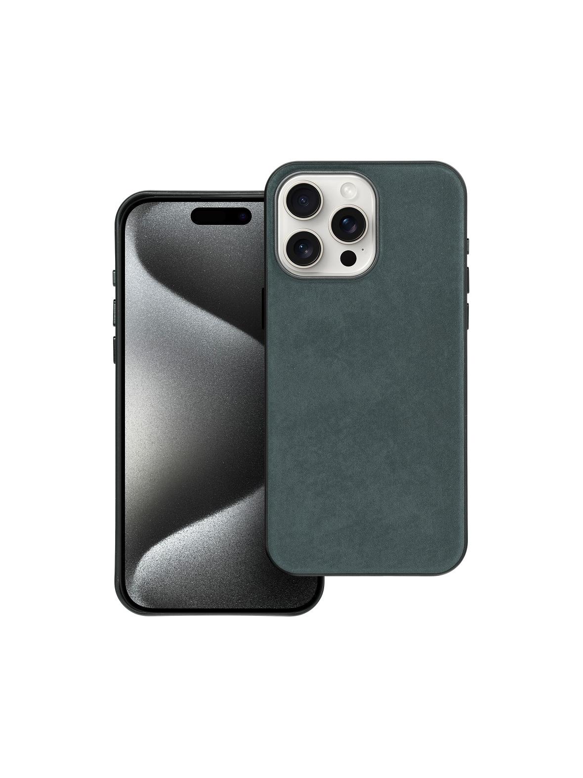 Futerał WOVEN MAG COVER kompatybilny z MagSafe do IPHONE 15 Pro Max zielony