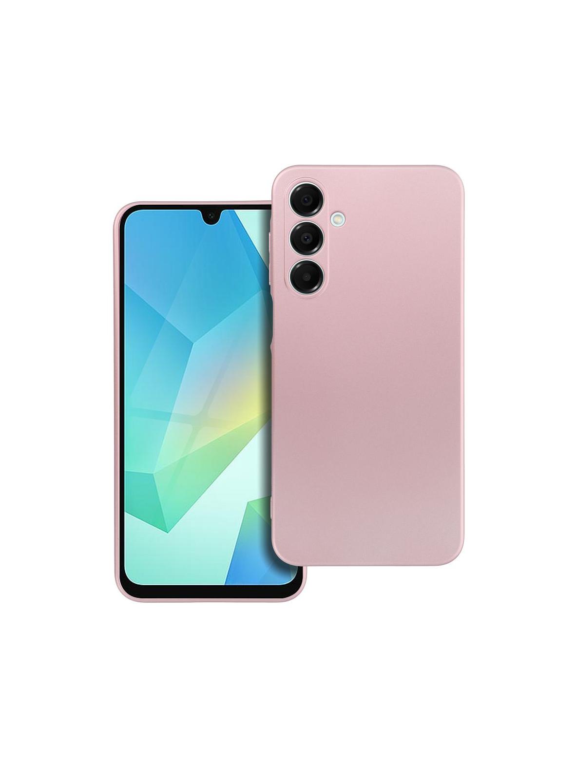 Futerał METALLIC do SAMSUNG A16 5G / A16 4G różowy