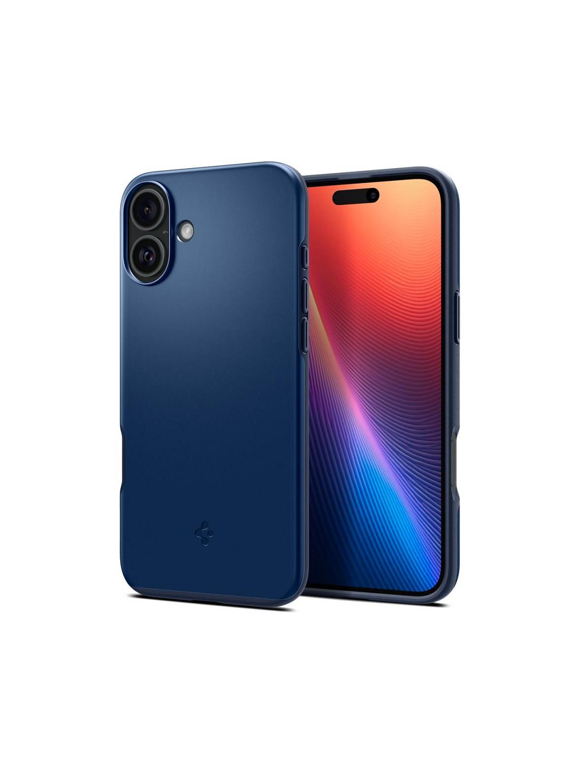 SPIGEN futerał THIN FIT MAG kompatybilny z MagSafe do IPHONE 16 navy blue