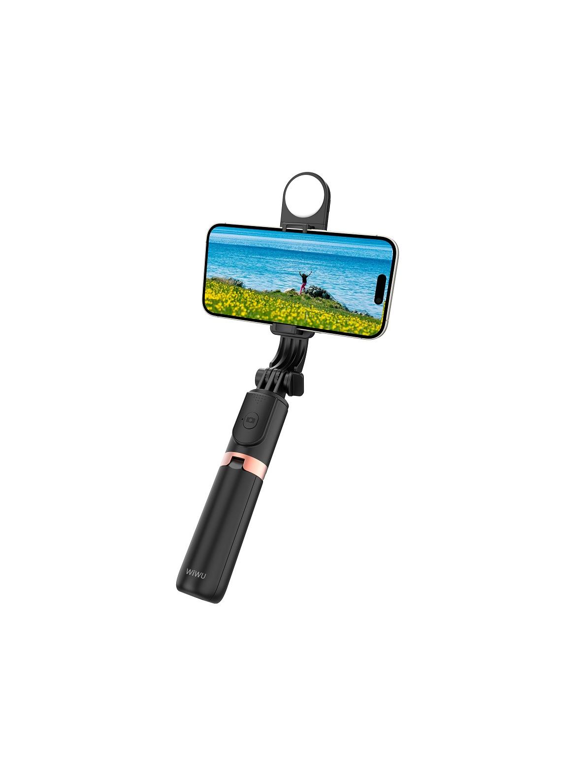 WiWU - Mini selfie stick Wi-SE011 z funcją tripoda