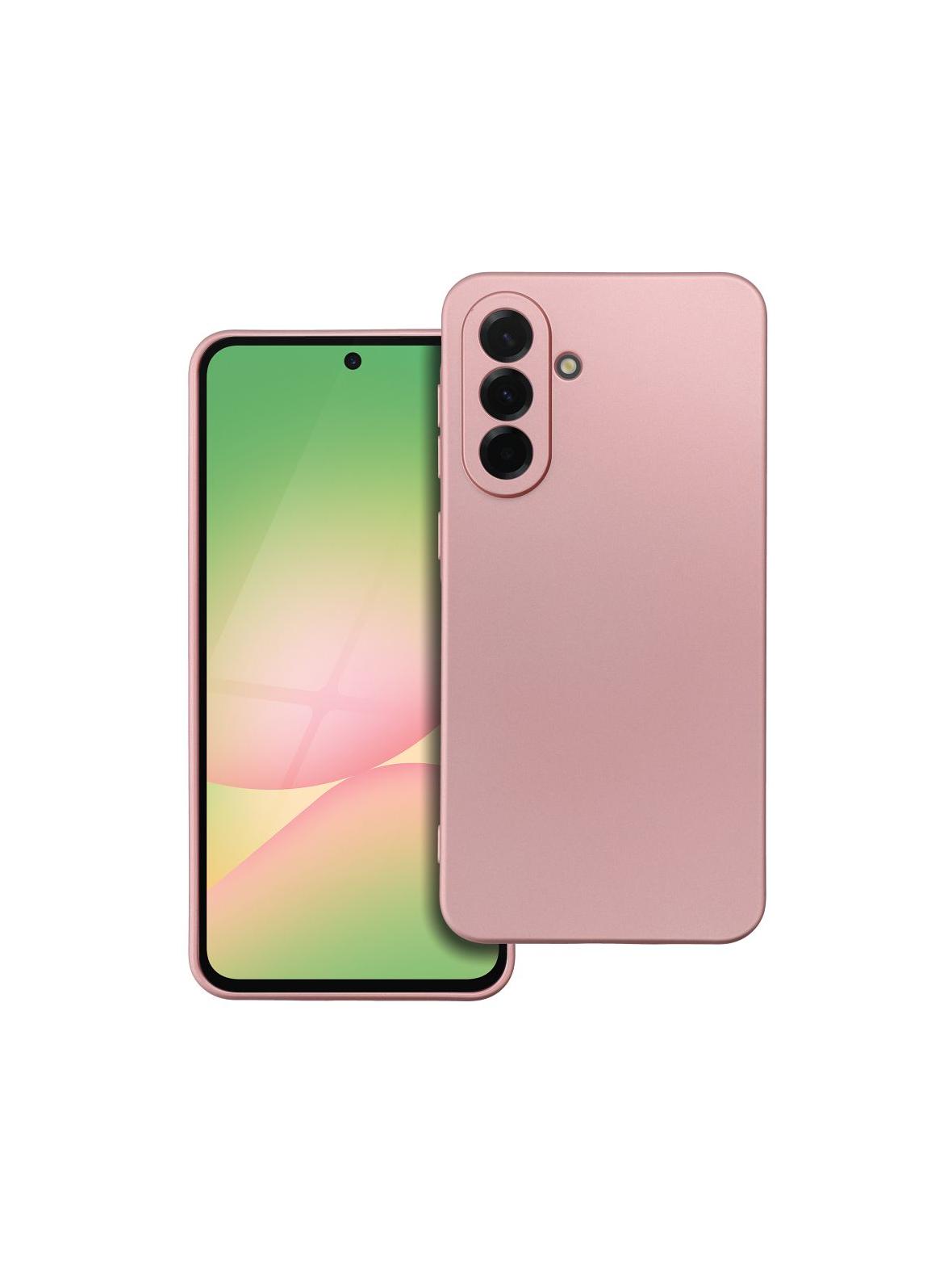 Futerał METALLIC do SAMSUNG A56 5G różowy