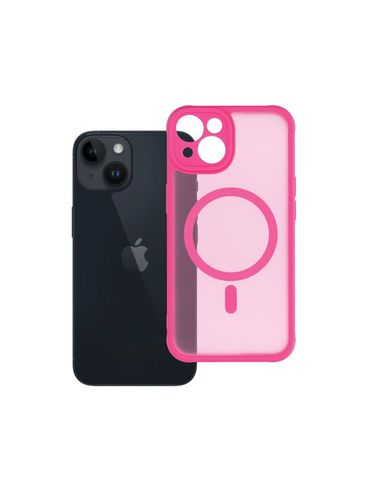 Futerał do iPhone 14 Full Matte Mag Cover zgodny z MagSafe różowy