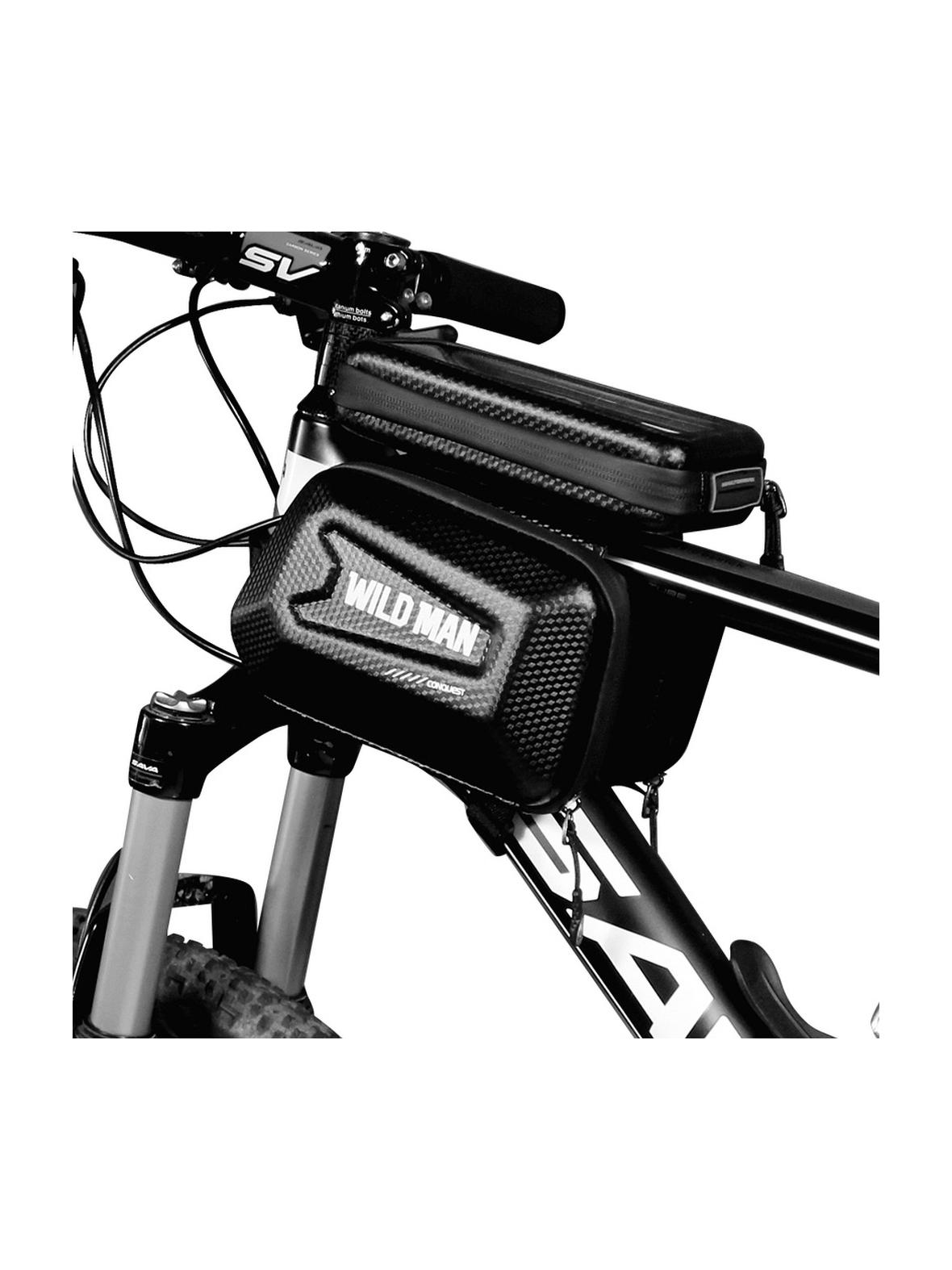 WILDMAN sakwa rowerowa na ramę na zamek  ES6 1L ( 4" - 7" ) czarna