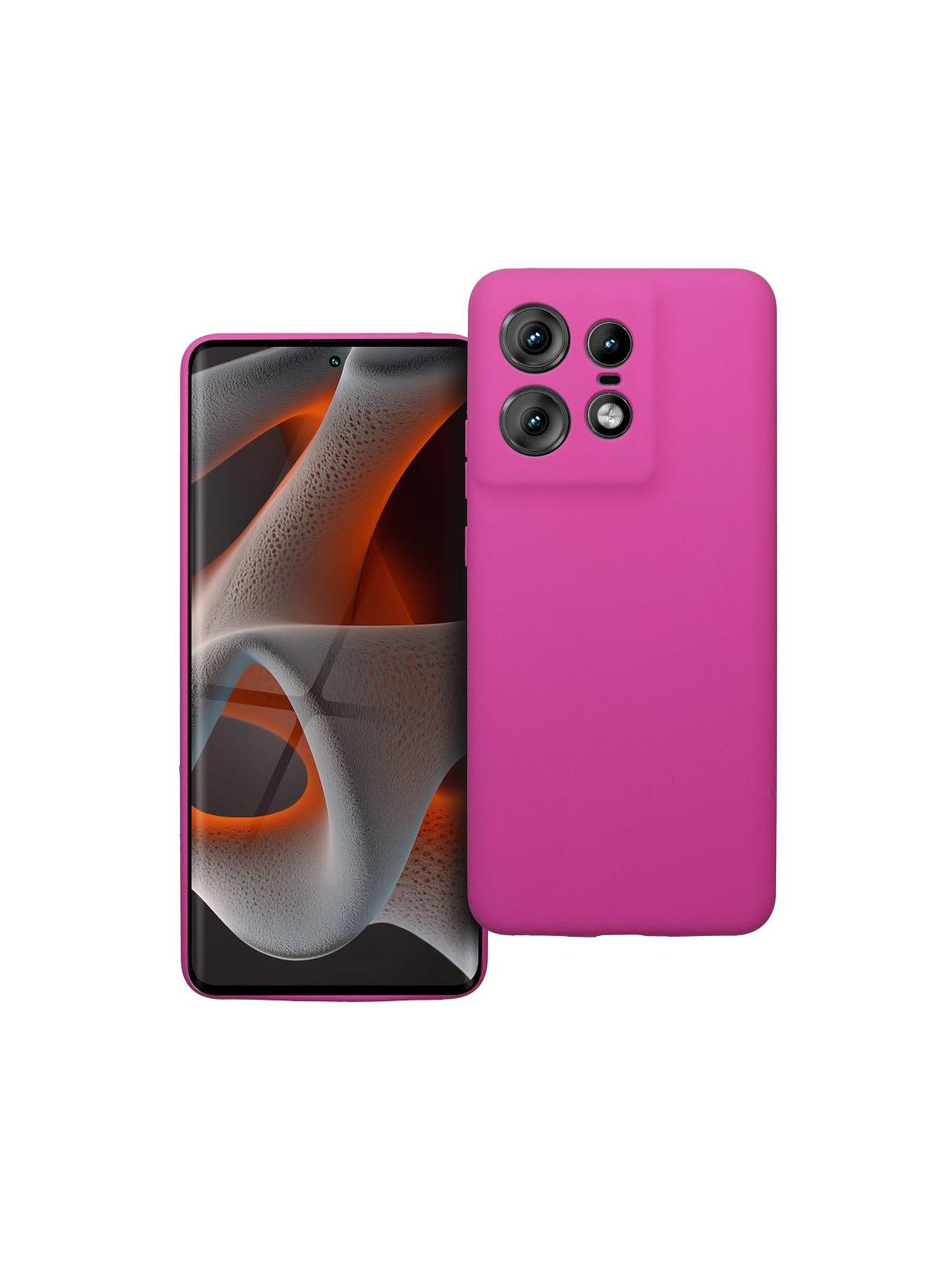 Futerał SILICONE 2mm do MOTOROLA EDGE 50 Pro róż