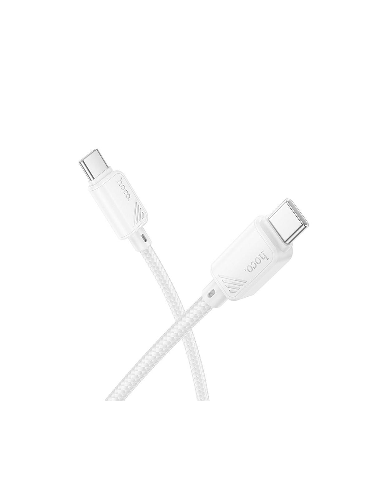 Kabel USB C do USB C Hoco 3A 60W 1 m X113 biały