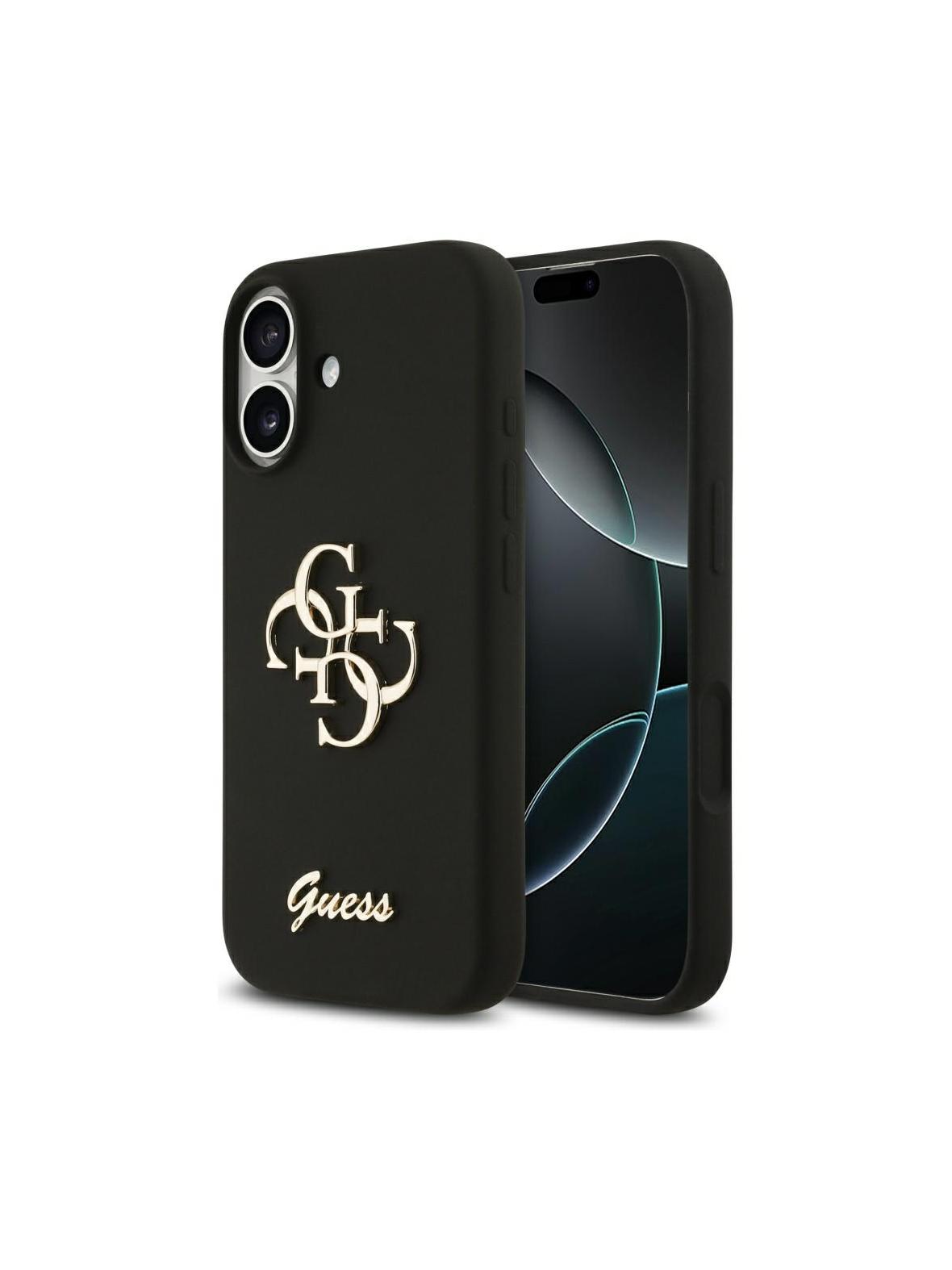 GUESS futerał do IPHONE 17 GUHCP17SSC4GSMK (Silicone W/ Big 4G Script) czarny