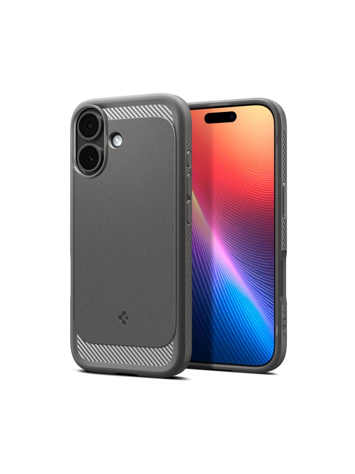 SPIGEN futerał RUGGED ARMOR MAG kompatybilny z MagSafe do IPHONE 17 gray