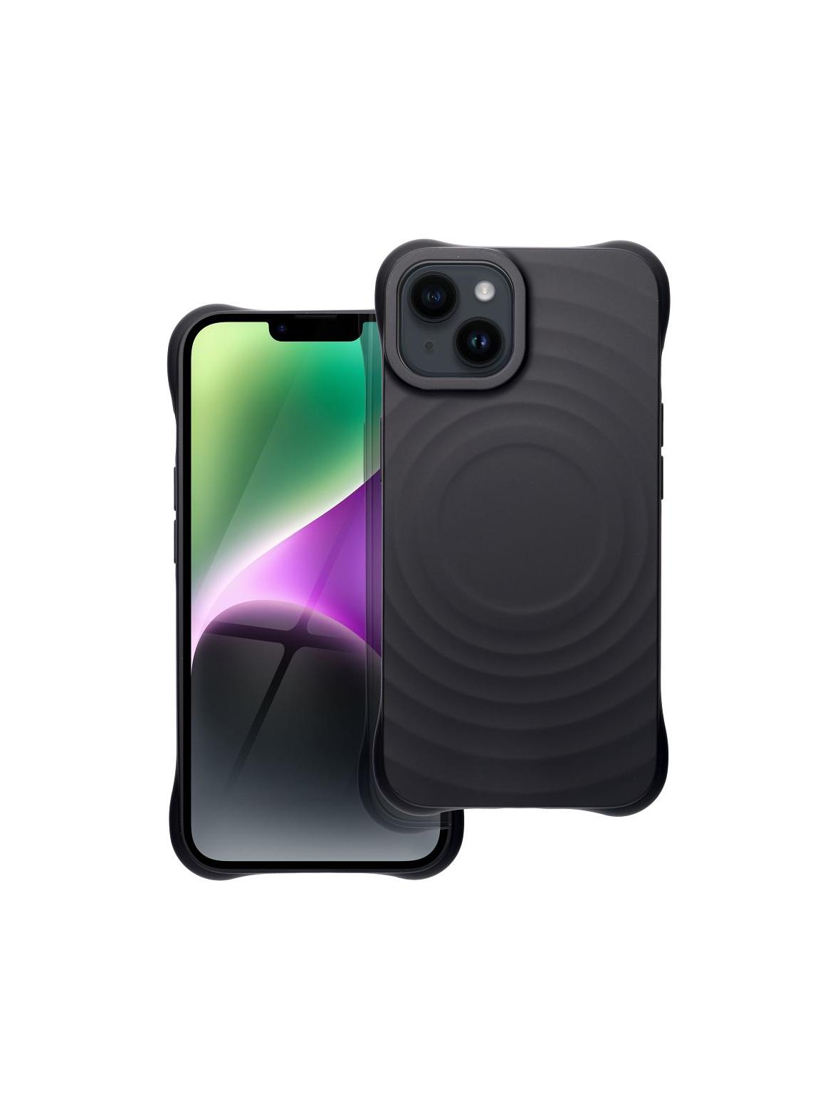 Silicone Zephyr Mag Cover kompatybilny z MagSafe do IPHONE 14 czarny