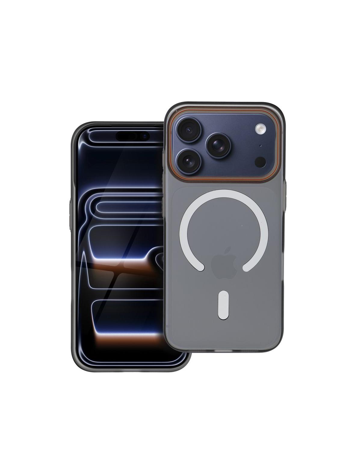 Futerał GO ORANGE kompatybilny z MagSafe do IPHONE 17 czarny