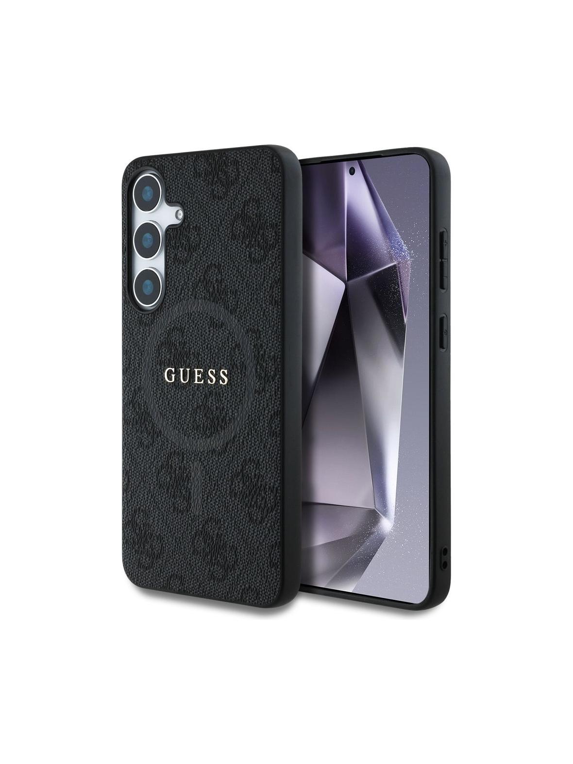 GUESS futerał do SAMSUNG S25 Plus GUHMS25MG4GFRK (Magnetic PU 4G Ring Classic Logo) czarny