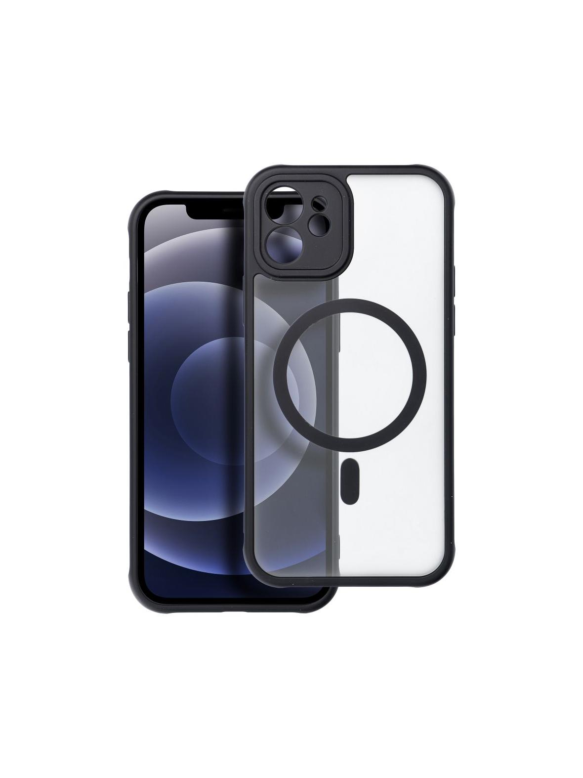 Futerał FULL MATTE MAG COVER kompatybilny z MagSafe do IPHONE 12 czarny