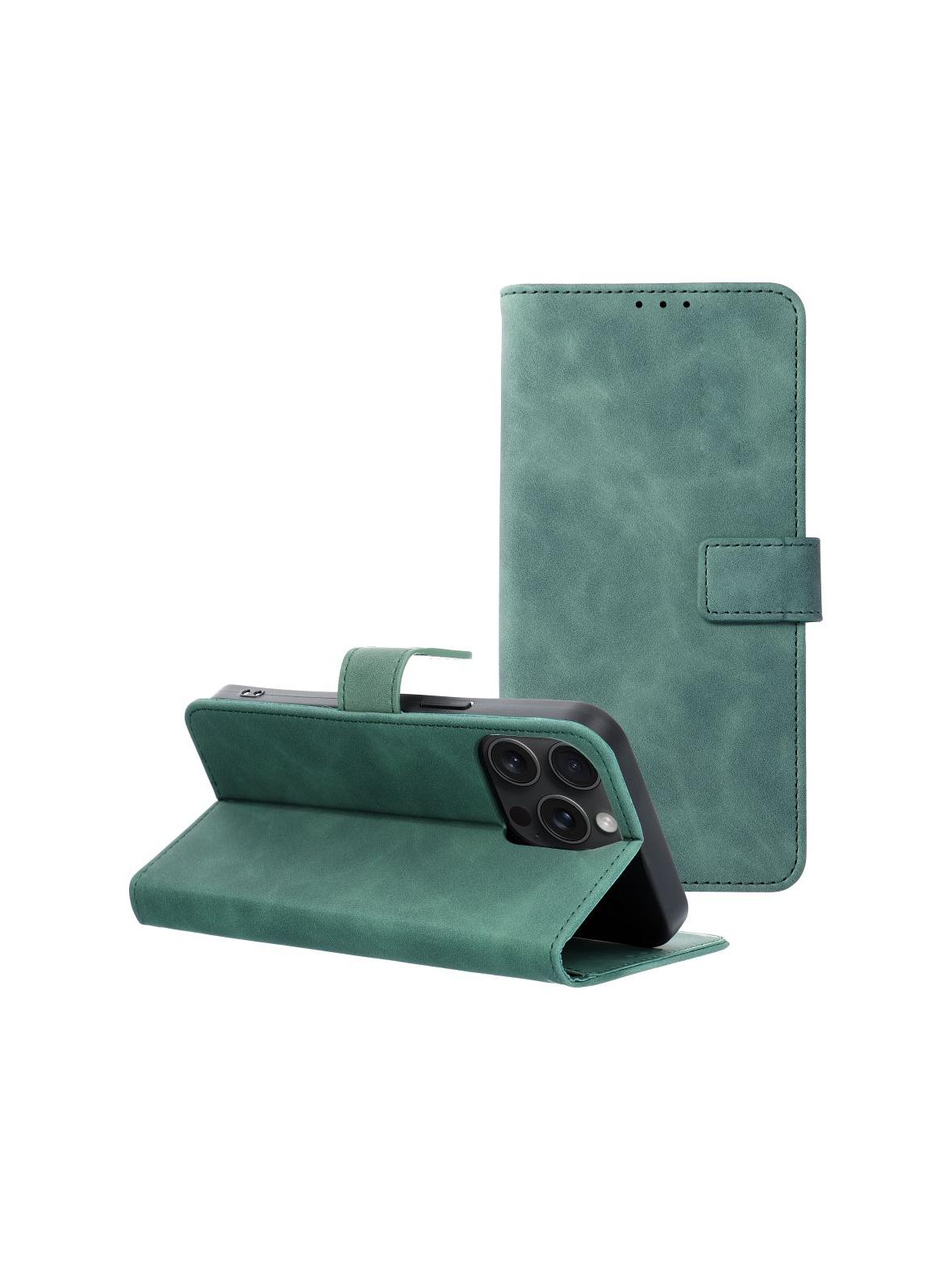 Kabura TENDER Book do IPHONE 15 Pro Max zielony