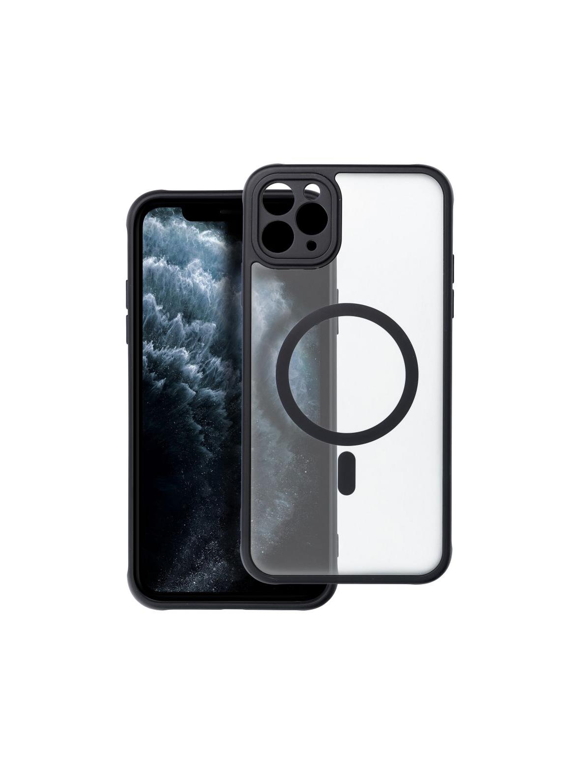 Futerał FULL MATTE MAG COVER kompatybilny z MagSafe do IPHONE 11 Pro Max czarny